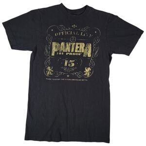 Pantera Official Live No5 Graphic T Shirt Mens Small Black Distressed Tee Band